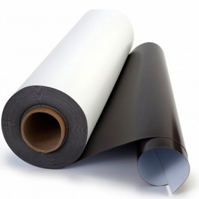 Solvent Printing Adhesive Magnetic Car Sticker Roll 400mic Thickness